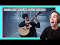 Marcin Moonlight Sonata On One Guitar 1ST TIME REACTION