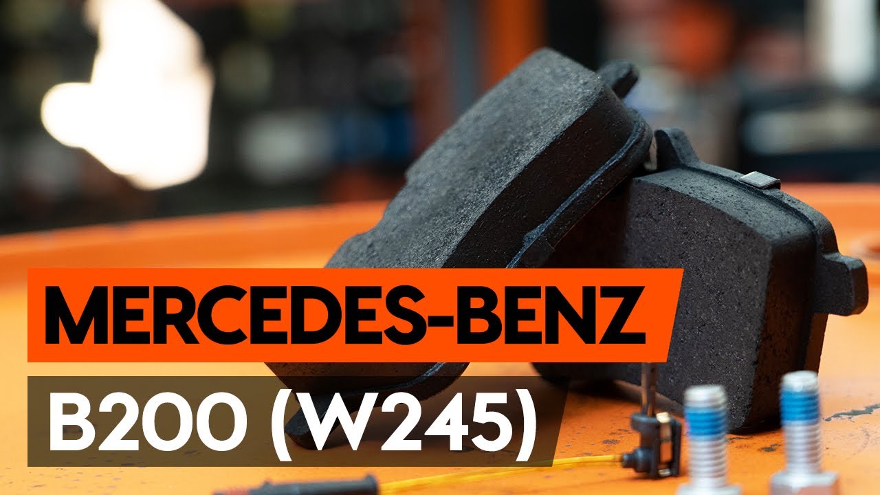 Comment changer : plaquettes de frein avant sur Mercedes W245 - Guide de remplacement