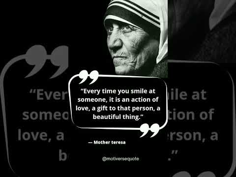 The Power of Smiling: Mother Teresa's Wisdom