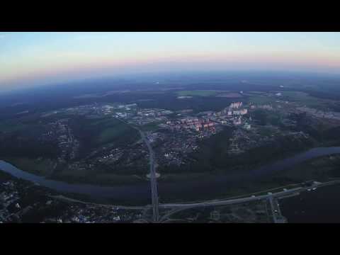 Калуга с высоты 800 метров / The view to Kaluga (Russia) from a height of more than 800m