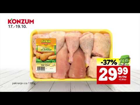 Konzum ponedjeljak srijeda akcija, 17. - 19.10.
