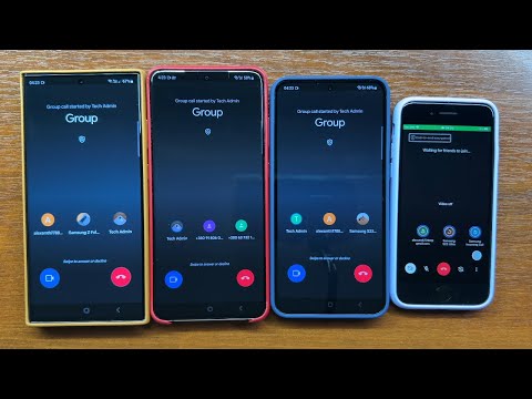 Samsung S23 Ultra vs S20 Ultra vs S23+ vs iPhone SE3 Google Duo Incoming Conference Group Video Call