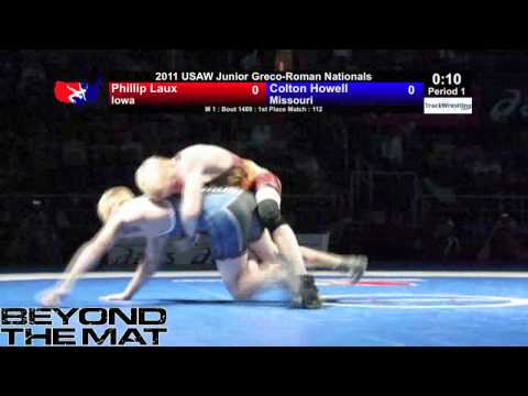 Junior Greco Final 112 - Colton Howell (MO) vs. Phillip Laux (IA)