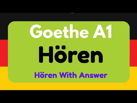German A1 Hören || Goethe A1 || Test - 04|| A1 Listening Practice with Answers || Deutsch Lernen ||