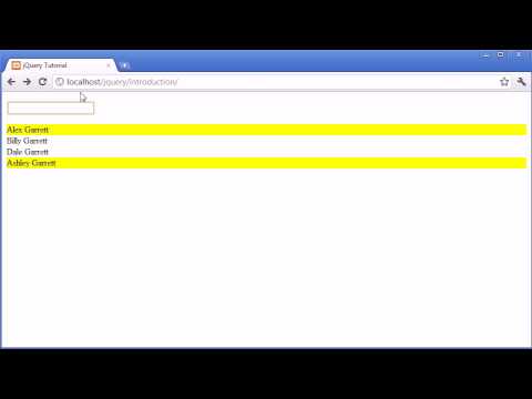 jQuery Tutorial 24 Contains selector