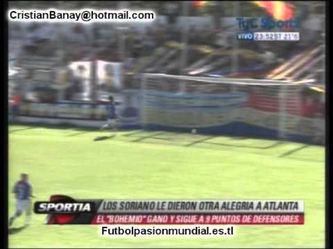 Colegiales 1 Atlanta 2 Primera B Metro 2010-11 Los goles