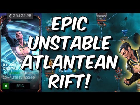 Epic Unstable Atlantean Rift! - CEO LUCK FROM FIRST RIFT?!?! - Marvel Contest of Champions