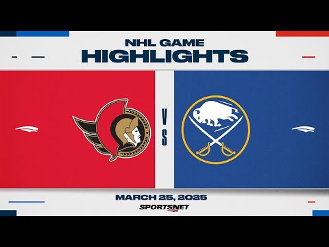 NHL Highlights | Sabres vs. Senators - March 25, 2025