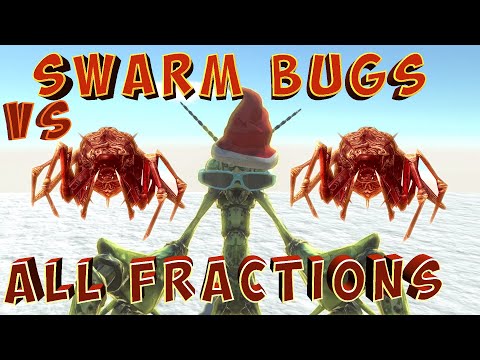 🦗 SWARM BUGS VS ALL FRACTIONS 🦖 - Animal Revolt Battle Simulator