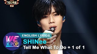 SHINee(샤이니) - Tell Me What To Do + 1 of 1 [The 2016 KBS Song Festival / ENG / 2016.12.29]