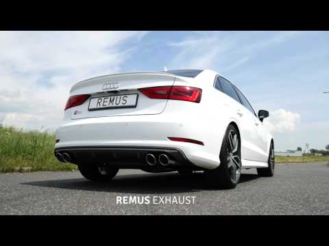 Audi S3 with REMUS exhaust system with valves