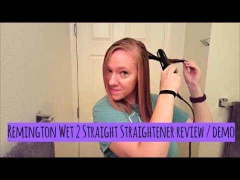Remington Wet 2 Straight Flat Iron Review //...