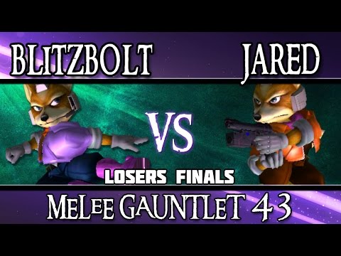 Melee Gauntlet 43 - Blitzbolt (Fox) vs Jared (Fox) - LOSERS FINALS