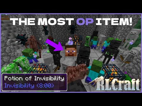 The Most OP Item In RLCraft 2.9.3 | How To Use The Potion Of Invisibility!