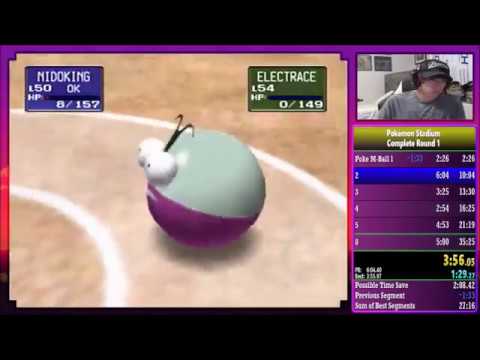Pokemon Stadium - Poke Cup: Master Ball R1 WR - 28:33 (N64)
