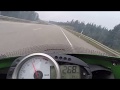 ZX6R 2008 0-275 Hard launch acceleration test to top speed