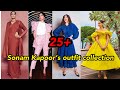 25 Latest Sonam Kapoor S Outfit Collection Saree Lahngacholi Jeans Designs With Manju Shorts