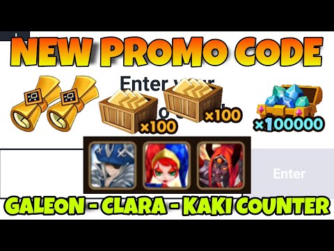 NEW PROMO CODE & GALEON CLARA KAKI COUNTER ON SUMMONERS WAR