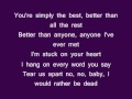 Tina Turner Simply The Best Lyrics