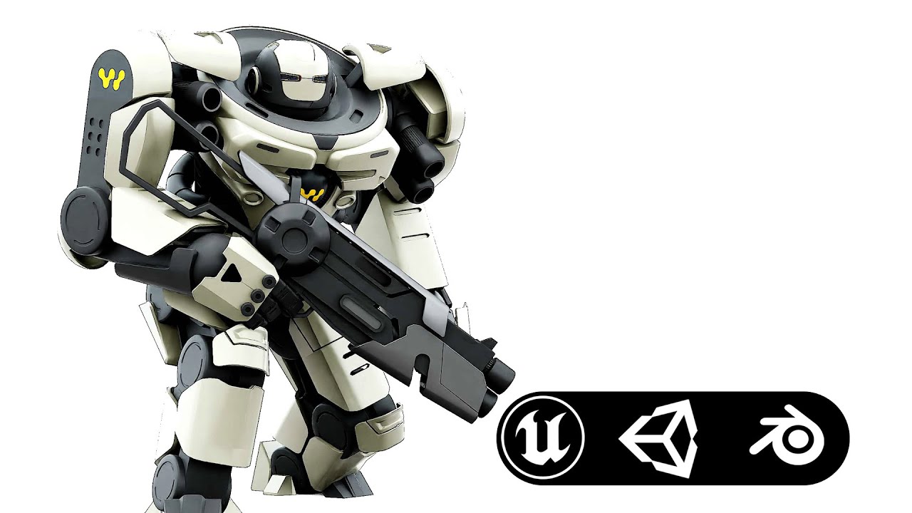 Doom Fighter V-6 Auto-Rig Pro Rigged For Mixamo Unreal Engine Unity 3D Model