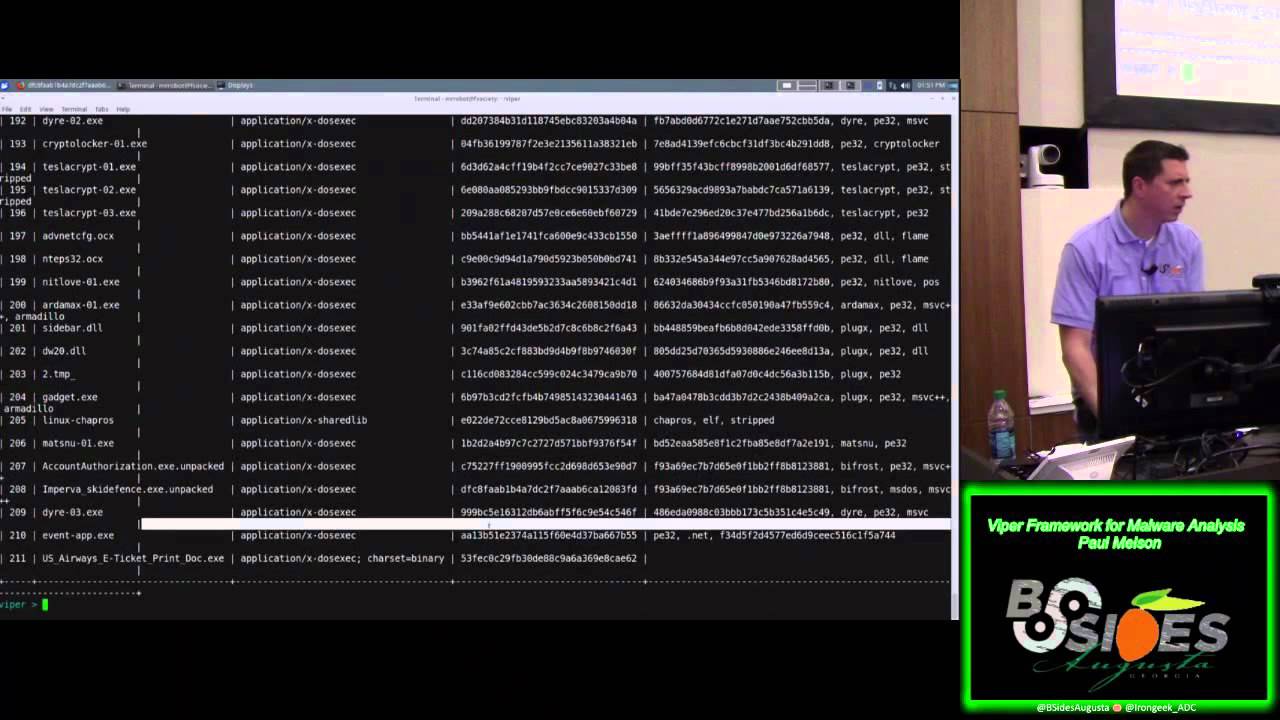 BT105 Viper Framework for Malware Analysis Paul Melson