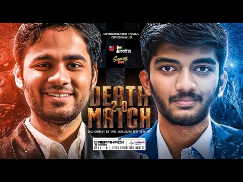 Gukesh D vs Arjun Erigaisi | Death Match 2.0 | ChessBase India Originals | at Dreamhack, Hyderabad