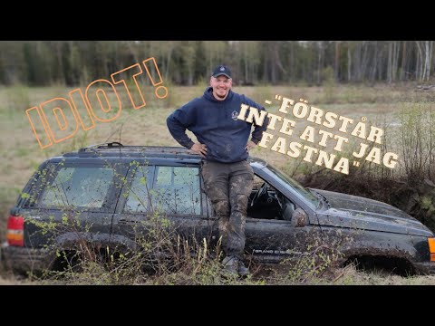 Idiot kör fast bilen i ett dike | -"Skulle bara röja sly med bilen"