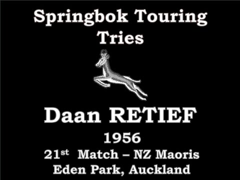 Daan Retief - 1956 Tour to Australia & New Zealand - Match 21 New Zealand Maoris Eden Park