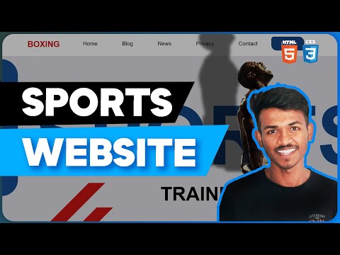 Sports Website using HTML & CSS | Full Stack Web Development