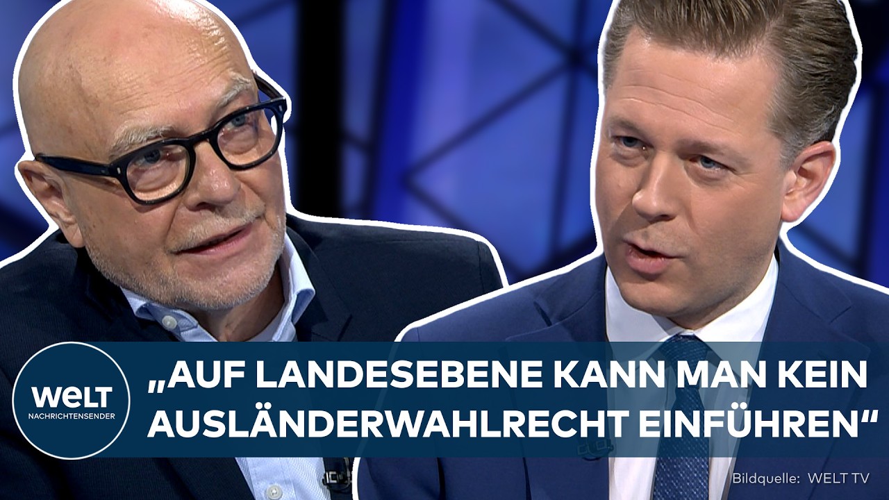 BERLIN: Ex-Verfassungsrichter Udo Di Fabio kontert gegen Ausländerwahlrecht | WELT TALK Spezial