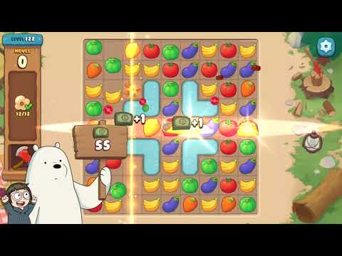 We Bare Bears the Puzzle for Kakao Level 122 - No Boosters