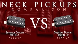 Video thumbnail for Seymour Duncan 59' SH-1 vs JAZZ SH-2 - Passive Neck Pickup Guitar Tone Comparison Demo by Mike Stamper