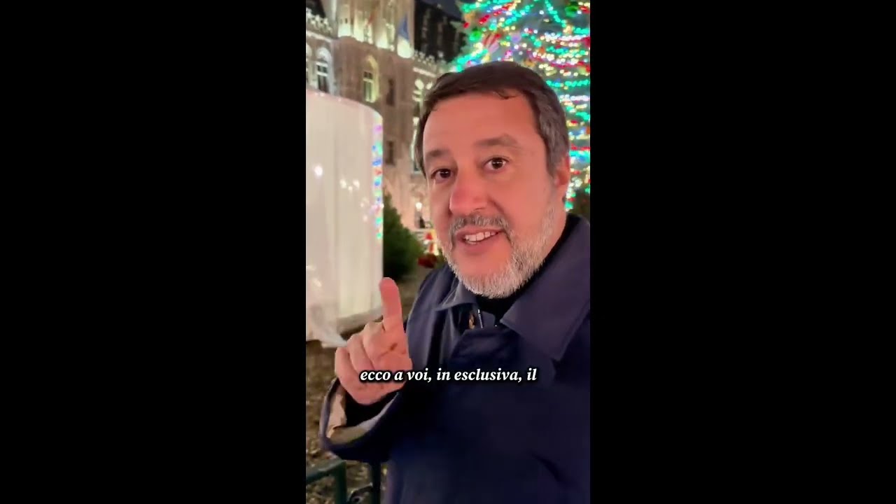 SALVINI: “GUARDATE IN ESCLUSIVA IL PRESEPE DI BRUXELLES”