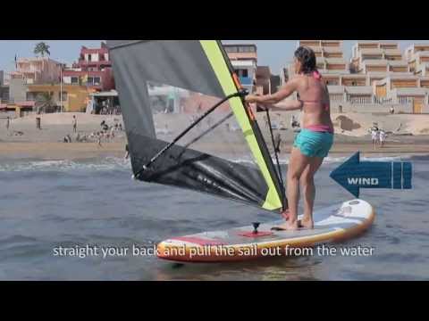 How to get on the board? How to start sailing? Black Team Academy - Beginner Windsurfing