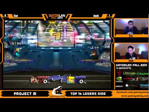 GatorLAN Fall 2014 [Project M Bracket]: Ese (Sheik/Mario) vs. Jeck (ZSS)
