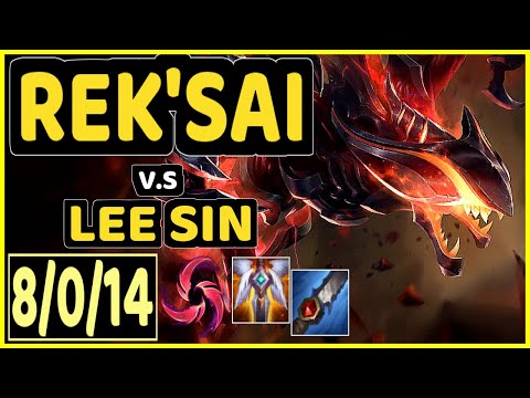 DIAMONDPROX (REK'SAI) vs LEE SIN - 8/0/14 KDA JUNGLE GAMEPLAY - EUW Ranked GRANDMASTER