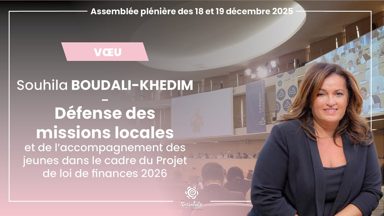 Voeu - Défense des missions locales et de l'accompagnement des jeunes dans le cadre du PLF 2026