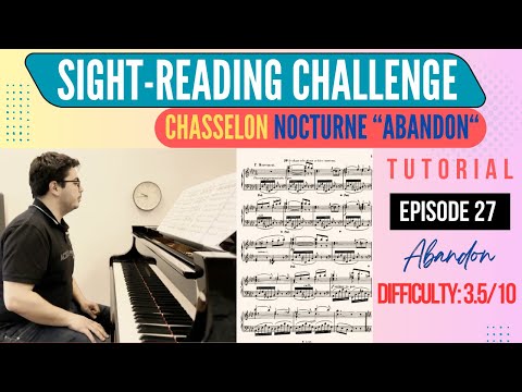 Day 27: Chasselon Nocturne 'Abandon' | Piano Sight-Reading Challenge