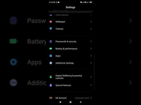 Redmi note 8/Battery reset settings// information all