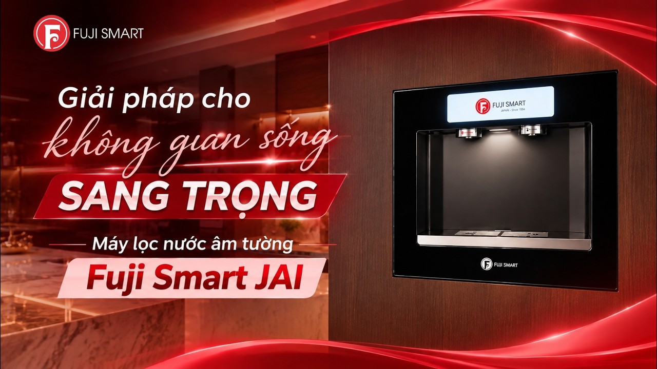 Máy lọc nước âm tường nghệ thuật Fuji Smart JAI cho không gian sống sang trọng • Fuji Smart