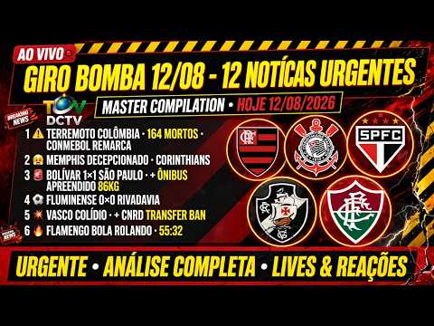 AO VIVO 8H BOSTON: FLU 0X0 RIVADAVIA, VASCO COLÍDIO E TRANSFER BAN, MEMPHIS EXPLODE + ÔNIBUS SP 86KG