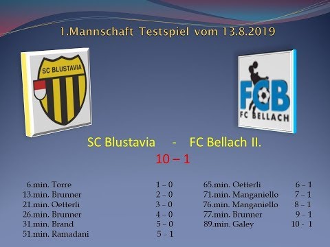 1.Mannschaft Testspiel SC Blustavia - FC Bellach II.