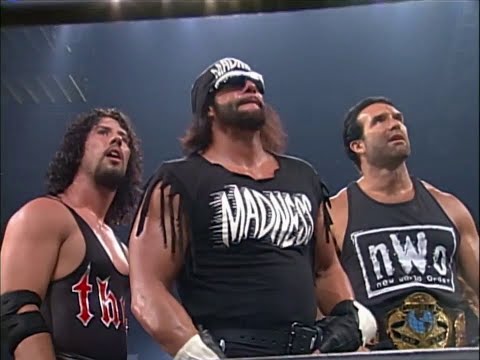 DDP Challenges Scott Hall & Macho Man to a Tag match! feat Kevin Nash & Syxx 1997 (WCW)
