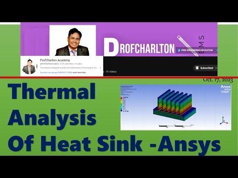 TUTORIAL ANSYS THERMAL: Análise térmica de um dissipador de calor