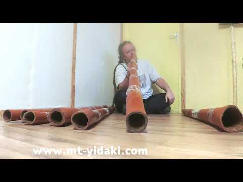 MT-Yidaki playing a C# - D# Djalu' Gurruwiwi yiḏaki / didgeridoo