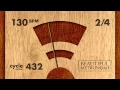 130 BPM 2/4 Wood Metronome HD