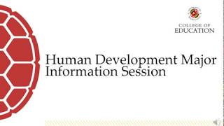Human Development Major - Information Session