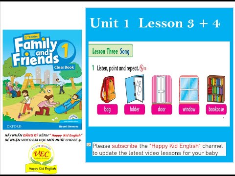 Family and Friends 1 -2nd edition - Unit 1 lesson 3,4 - What's this? - HAPPY KID ENGLISH