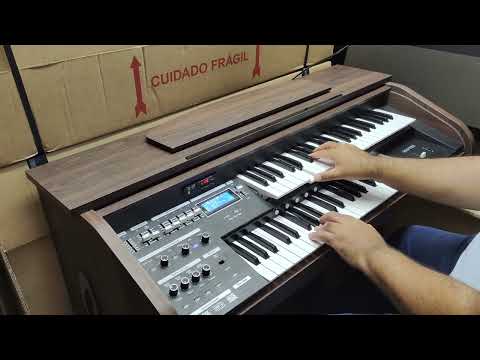 Órgão Eletrônico Digital Acordes AC400 - Testando registração M1