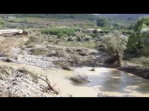 Come si presentava il fiume nel pomeriggio del 16 ottobre 2015 .